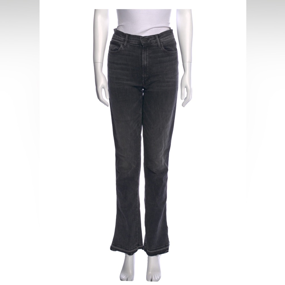 Mother High Waisted Rascal Slice Undone Hem Jeans